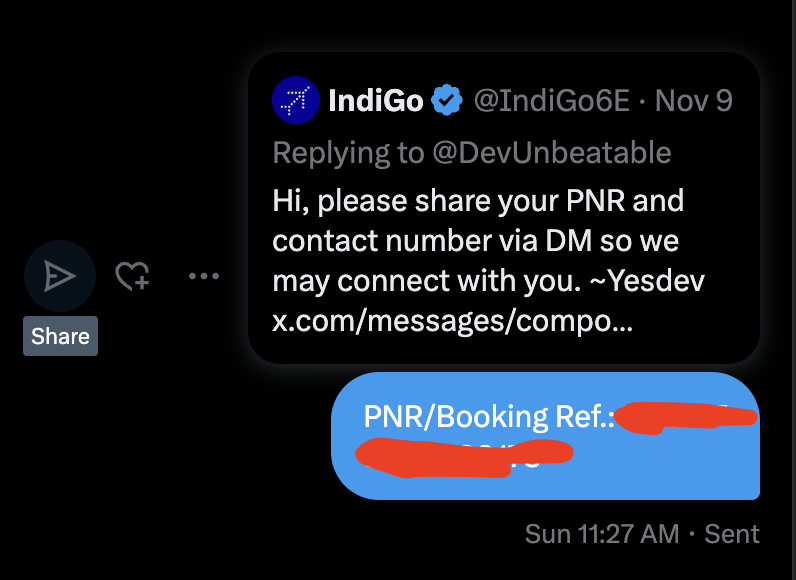 DevUnbeatable's tweet photo. @IndiGo6E https://t.co/6fgZNAHVFH
