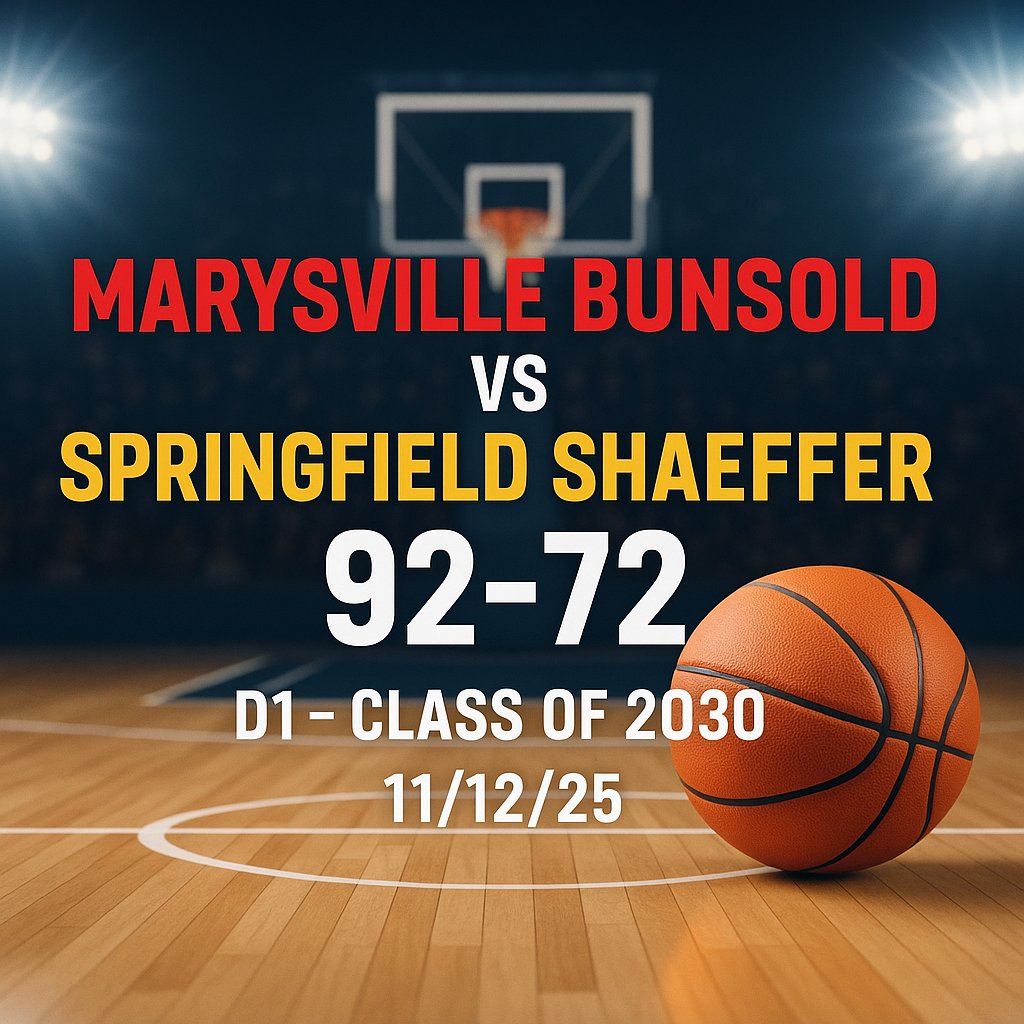 <a href="/MHS_Hoops/">Marysville HS Boys Basketball 🏀</a> Class of 2030 Basketball dominated TOGETHER, opening the year with a commanding 91-72 win over Springfield Shaeffer. <a href="/TayteK2030/">Tayte Keller</a> led all scorers with 28 points. 🔥

Bunsold-Marysville has the talented Keller and a strong cast of high-IQ, highly skilled, TEAM-first