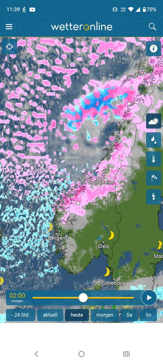 PvForecast's tweet image. There is a #polarlow #Norway later today