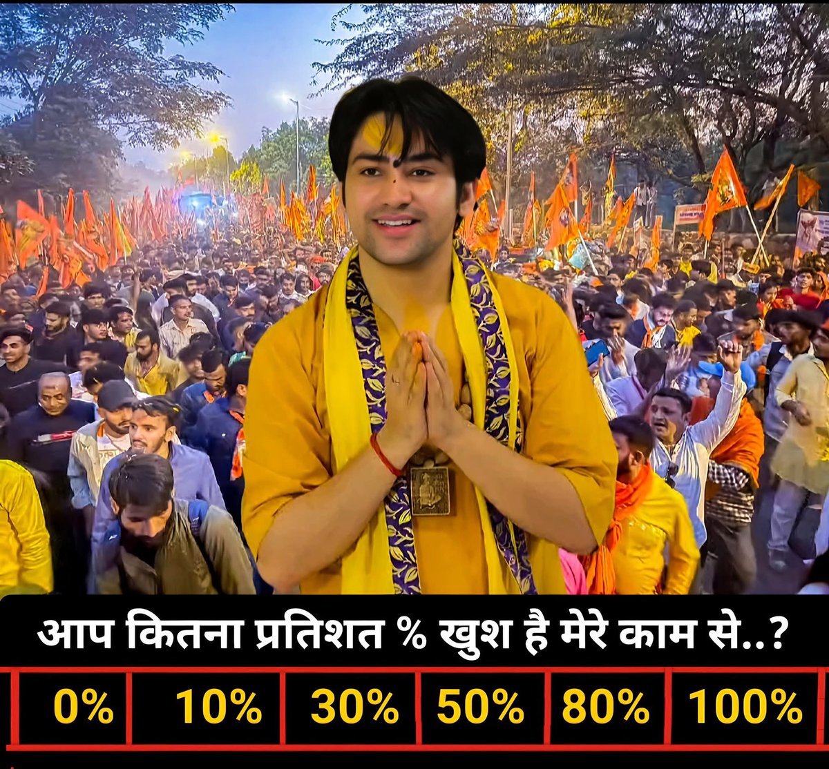 आप कितना प्रतिशत सहमत हैं महाराज जी से ?