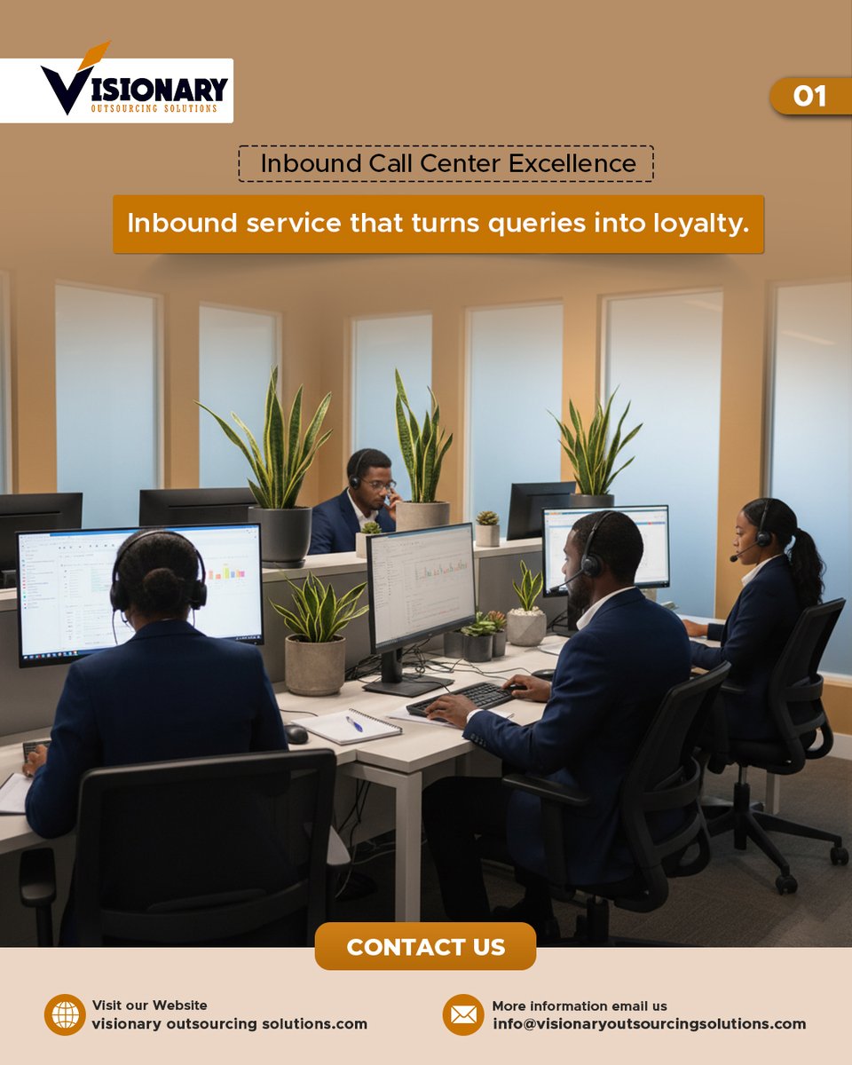 visionary_ltd's tweet image. 🎧𝐈𝐧𝐛𝐨𝐮𝐧𝐝 𝐓𝐡𝐚𝐭 𝐁𝐮𝐢𝐥𝐝𝐬 𝐓𝐫𝐮𝐬𝐭.𝐑𝐞𝐚𝐥 𝐒𝐮𝐩𝐩𝐨𝐫𝐭.𝐑𝐞𝐚𝐥 𝐏𝐞𝐨𝐩𝐥𝐞.
At 𝐕𝐢𝐬𝐢𝐨𝐧𝐚𝐫𝐲,
✔️Strengthen customer relationships through trusted inbound service
✔️Deliver real-time responses with empathy &amp;amp;accuracy

#InboundSupport #VisionaryOutsourcing