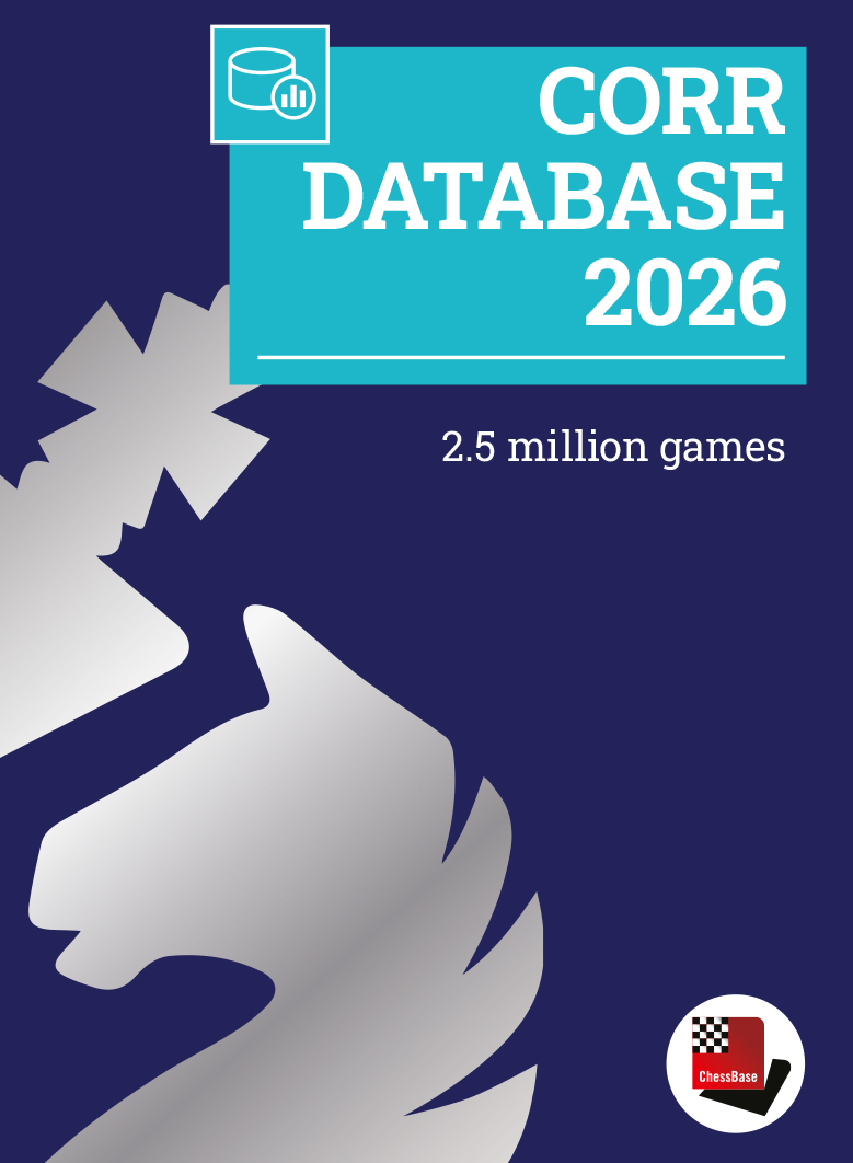 ChessAndBridge's tweet image. NEW: CORR Database 2026 - available for download. More than 80,000 tournaments and over 2.5 million correspondence games: chess.co.uk/collections/ne… #chess #chessbase #chessdatabase #chessplayer #chessmaster