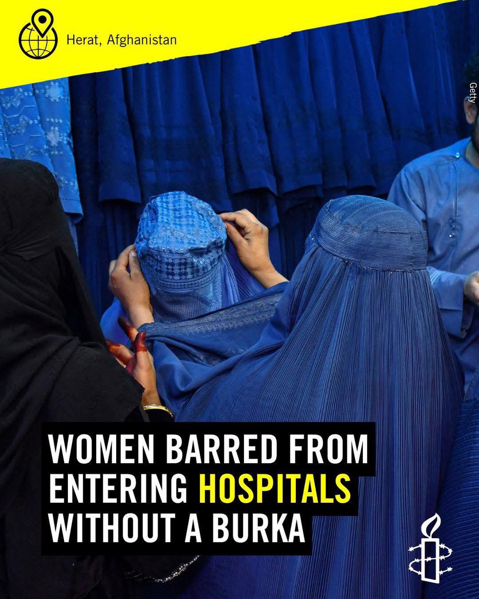 Amnesty warns of catastrophic situation for women in Afghanistan!

Taliban have made life “unbearable” for Afghan women and girls, banning them from education, work, and public life. Amnesty calls on the world to stand with Afghan brave women and hold the Taliban accountable.