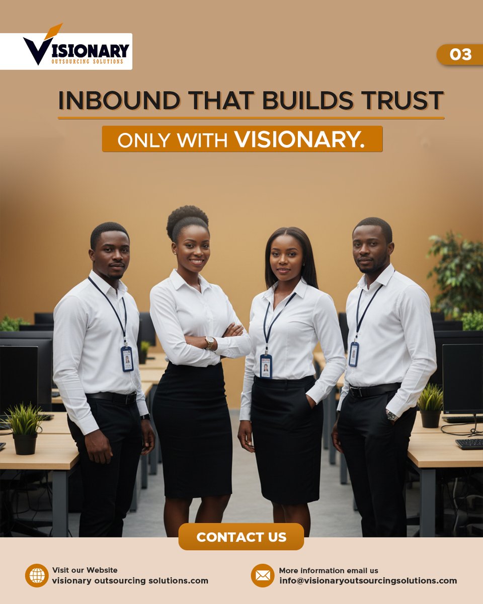 visionary_ltd's tweet image. 🎧𝐈𝐧𝐛𝐨𝐮𝐧𝐝 𝐓𝐡𝐚𝐭 𝐁𝐮𝐢𝐥𝐝𝐬 𝐓𝐫𝐮𝐬𝐭.𝐑𝐞𝐚𝐥 𝐒𝐮𝐩𝐩𝐨𝐫𝐭.𝐑𝐞𝐚𝐥 𝐏𝐞𝐨𝐩𝐥𝐞.
At 𝐕𝐢𝐬𝐢𝐨𝐧𝐚𝐫𝐲,
✔️Strengthen customer relationships through trusted inbound service
✔️Deliver real-time responses with empathy &amp;amp;accuracy

#InboundSupport #VisionaryOutsourcing