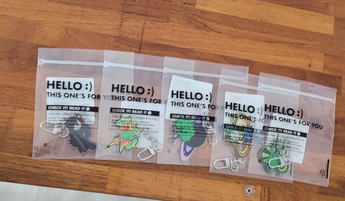 키링이 도착했어요!!