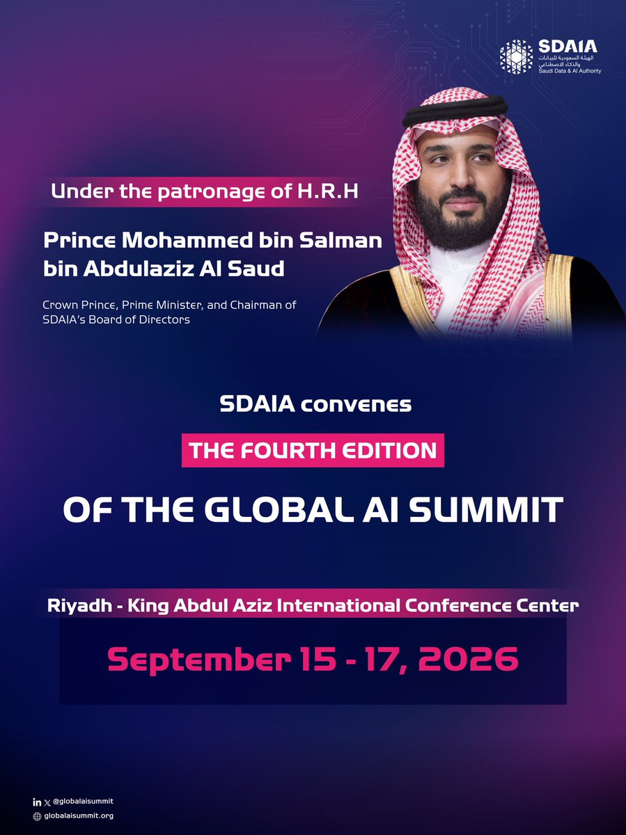 The fourth edition of the Global AI Summit, held in Riyadh, comes at a time when the world is facing exceptional circumstances, driven by a rapid qualitative leap in the use of data and AI technologies, which has become a necessity in our modern-day lives. 

#GainSummit