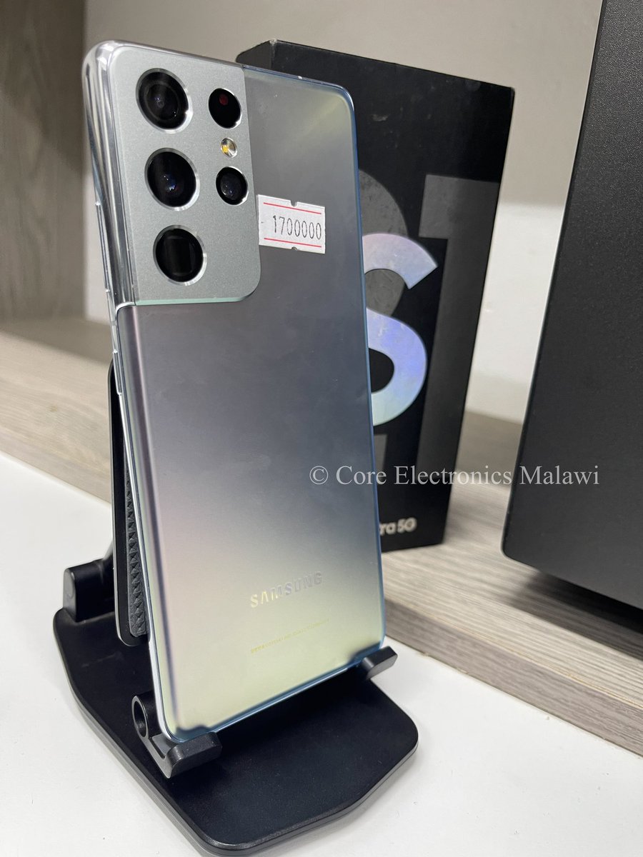 CoreMalawi's tweet image. Buy Samsung Galaxy S21 Ultra 5G( Black &amp;amp; Silver colors)  | 12GB RAM | 256GB Internal Storage | 108MP/40 MP | 5000mAh Battery | 16.8” AMOLED Display | Going at K1,700,000.00 | Contact: 0995 47 01 74
#coreelectronicsmalawi #samsung #GalaxyS21Ultra