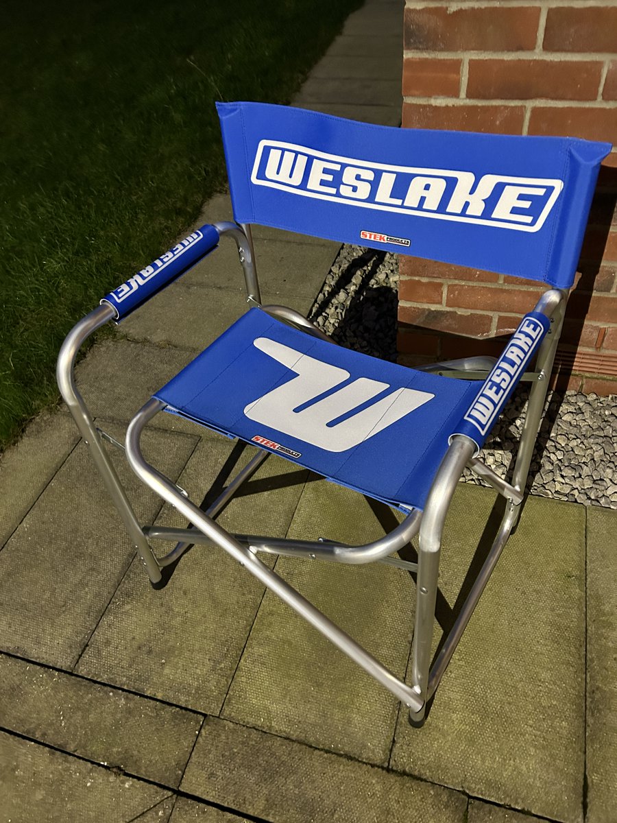 More countdown to <a href="/speedwayshowuk/">The Speedway Show</a> @ Gaydon on Saturday &amp; I am looking forward to catching up with everyone. Lots of goodies and stocking fillers to pick up 🎅🏼🎄
Check out this cool Weslake pit chair for example 😍 See it, and order your's at the Show 🤘🏼😎 stekproducts.com