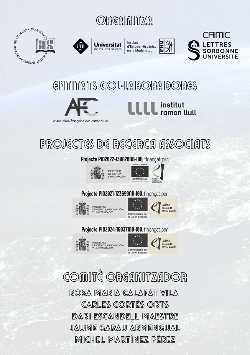 iehm_uib's tweet image. 📚 Demà comencen les Jornades Internacionals “De la modernitat a la contemporaneïtat: els corrents estètics des de la lingüística i la literatura”,  que coorganitzem amb l’IIFV i el @CecSorbonne
🔗Podeu seguir-la a través de Meet: meet.google.com/sho-oask-nye