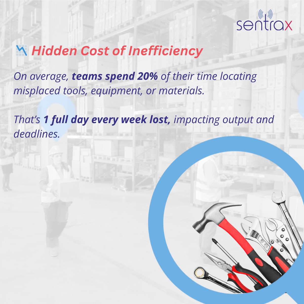 Sentrax_GmbH's tweet photo. Is your team losing a day a week just searching for tools? 🕒
Stop wasting time — start locating instantly.
Sentrax RTLS uses BLE-based real-time tracking to boost efficiency, cut delays, and keep workflows smooth.
#Sentrax #RTLS #AssetTracking #BLETracking  #LocationTracking https://t.co/bCUvk0DRjm
