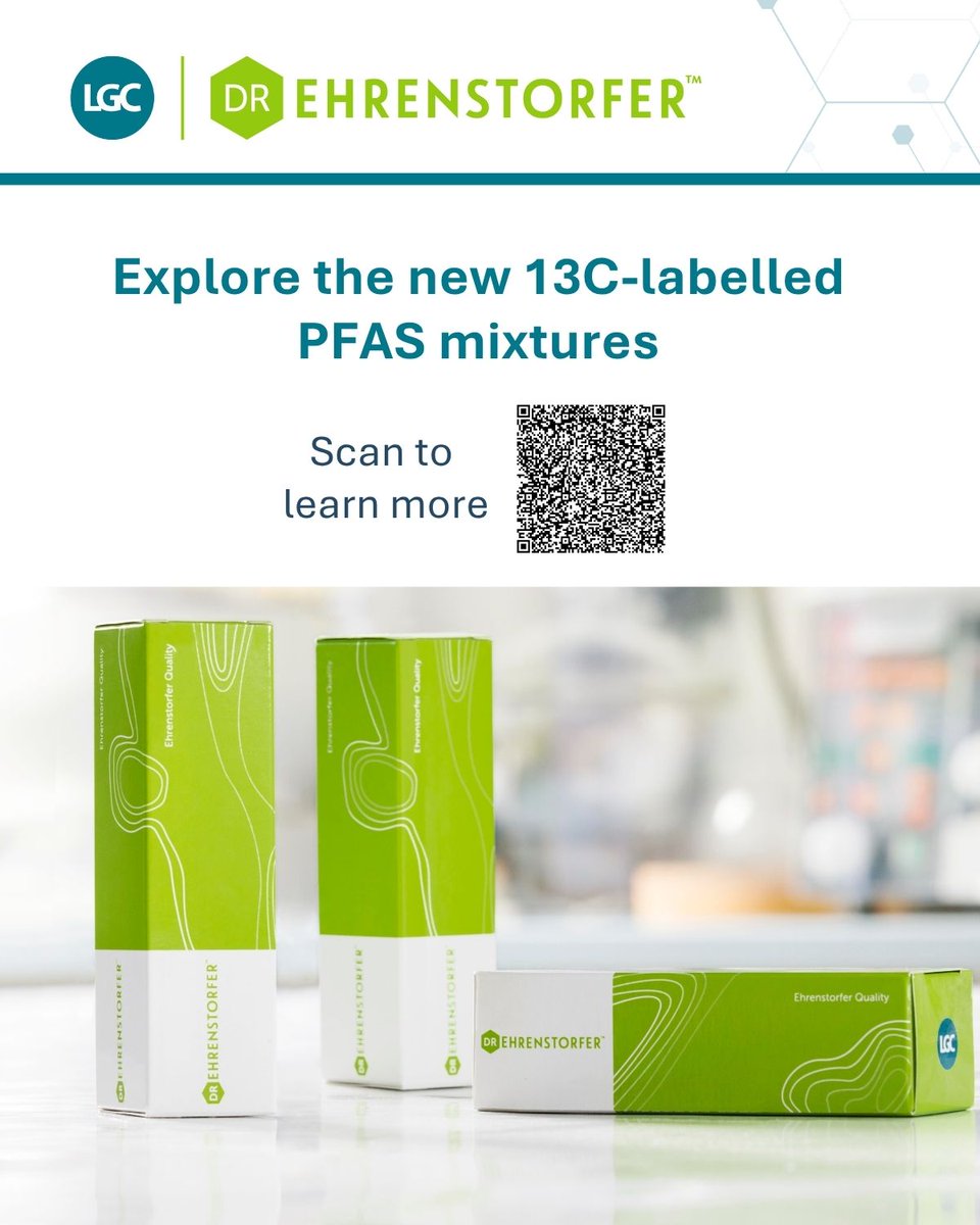 LGCStandards's tweet image. Introducing our new 13C-labelled single solutions &amp;amp; mixtures: ow.ly/BSB150XpvEz 

🔬🧪Discover the latest additions to our PFAS portfolio and streamline your testing workflows today! 

#PFASanalysis #EPAmethod #EUDWD #ISO17034 #EnvironmentalTesting