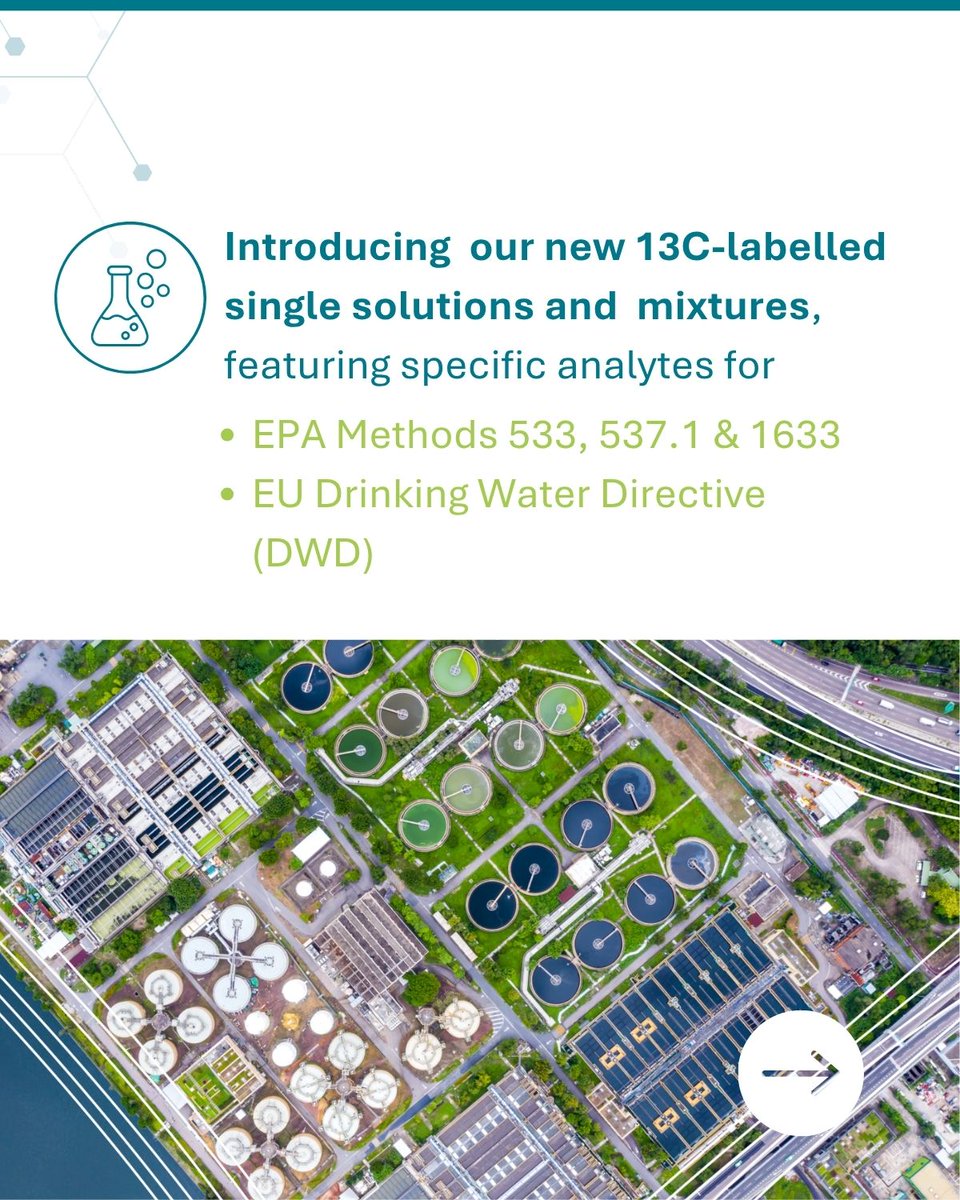 LGCStandards's tweet image. Introducing our new 13C-labelled single solutions &amp;amp; mixtures: ow.ly/BSB150XpvEz 

🔬🧪Discover the latest additions to our PFAS portfolio and streamline your testing workflows today! 

#PFASanalysis #EPAmethod #EUDWD #ISO17034 #EnvironmentalTesting