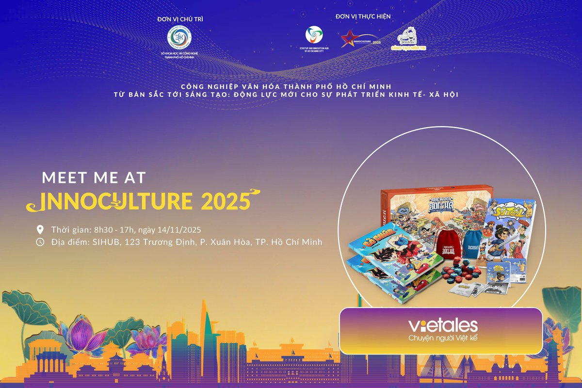 Vietales at the Startup &amp; Cultural Industry Festival 2025: Startup or Cultural Revolution? 🚀

Our journey is an "uprising" by culture, fighting cultural encroachment. We began with Vietnamese tales, not an app, creating products like Sử Tếu and the Trịnh Nguyễn Chess Set.