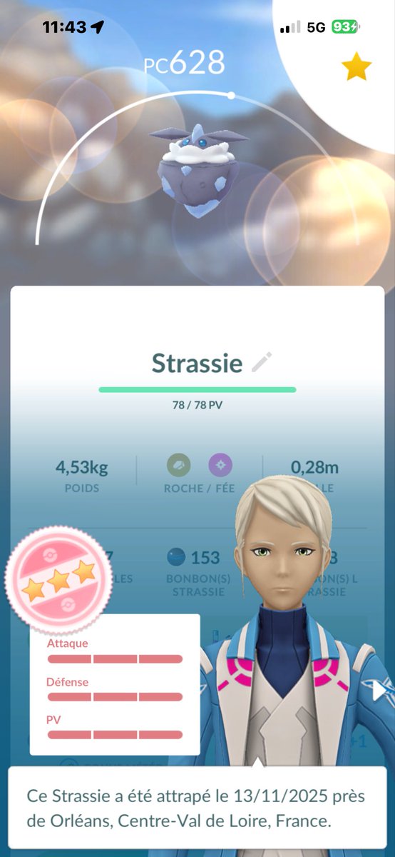 FollowTheRedCa1's tweet image. Rien depuis Halloween et voilà le nouveau petit parfait :)

#pokemongo #pokemongowildarea