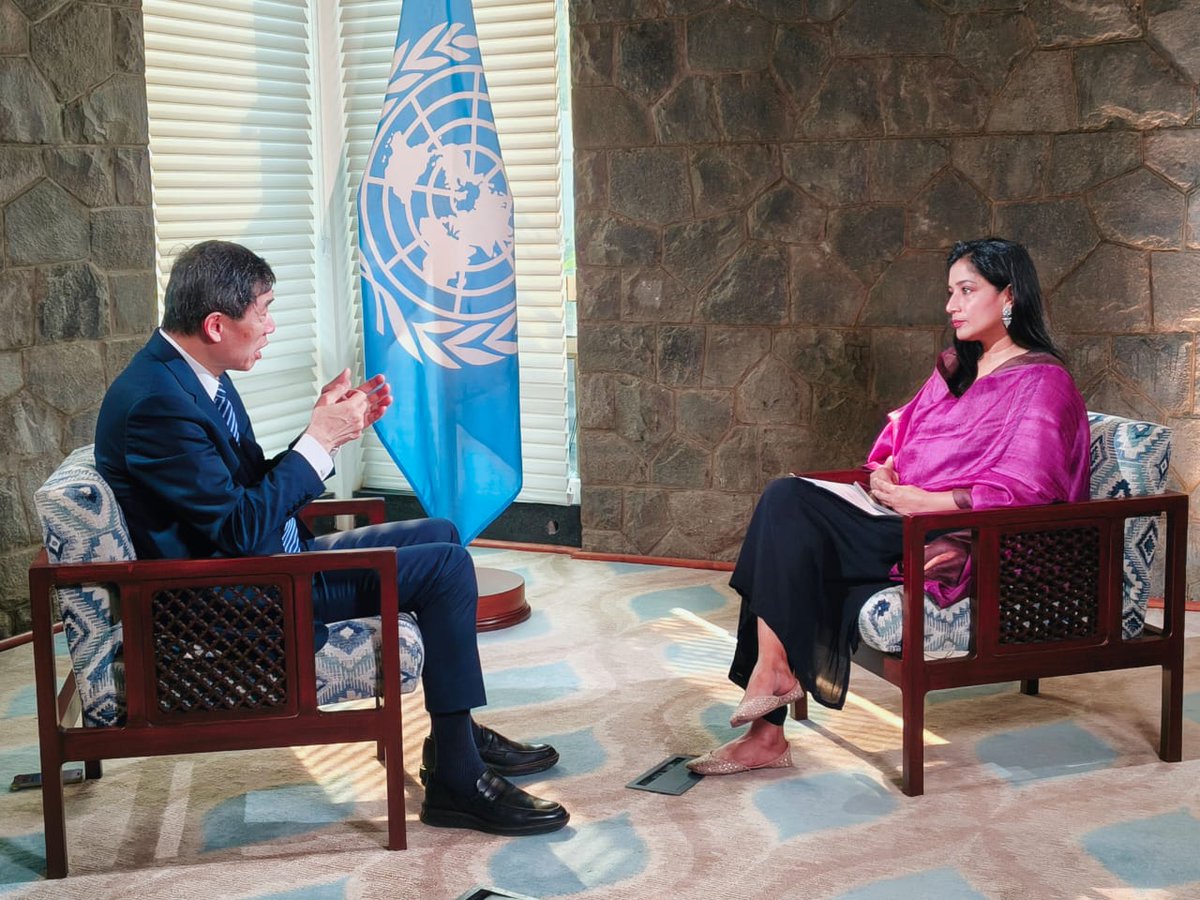 "Development is a smart investment in shared prosperity."

In his interview with <a href="/IndiaToday/">IndiaToday</a>'s <a href="/Geeta_Mohan/">Geeta Mohan گیتا موہن गीता मोहन</a>,  <a href="/HaoliangXu/">Haoliang Xu</a>, <a href="/UN/">United Nations</a> Under-Secretary-General &amp; Acting Administrator <a href="/UNDP/">UN Development</a> reaffirmed that #UNDP stands ready to support countries in their journey to prosper.

By working