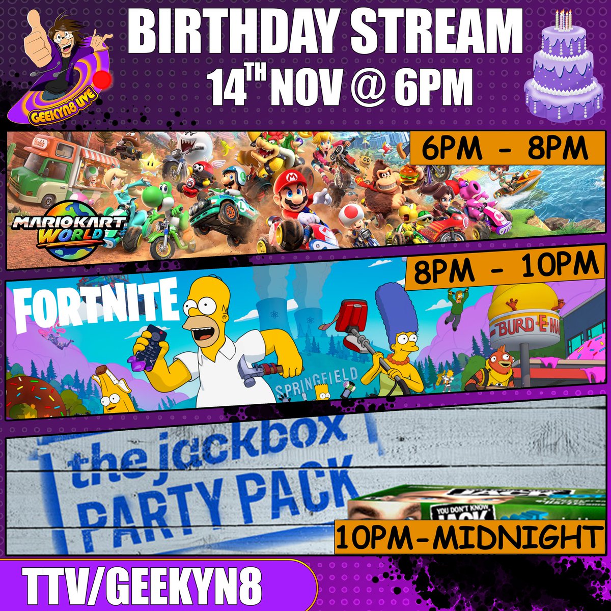 GeekyN8🏳️🌈 Twitch streams weds @6pm sat @2pm tweet media
