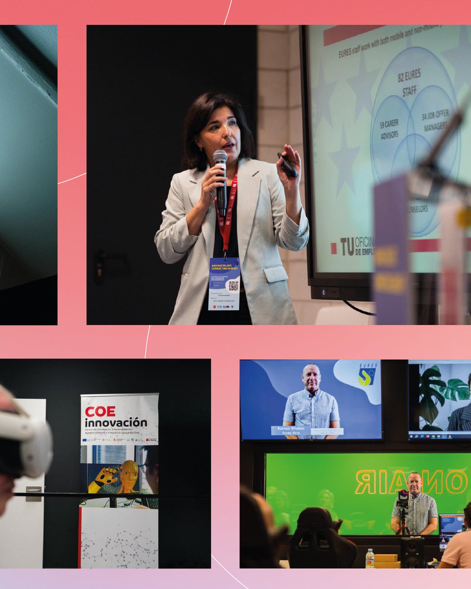 💙 Tres días.
🇪🇺 Más de 60 profesionales.
✨ Una red que une talento y oportunidades: <a href="/EURESJob/">EURES</a>  .

Diseño, cartelería, catering, transporte, imagen…
Lo hicimos todo para que las ideas fluyeran.

Porque donde se habla de empleo y futuro, queremos estar.