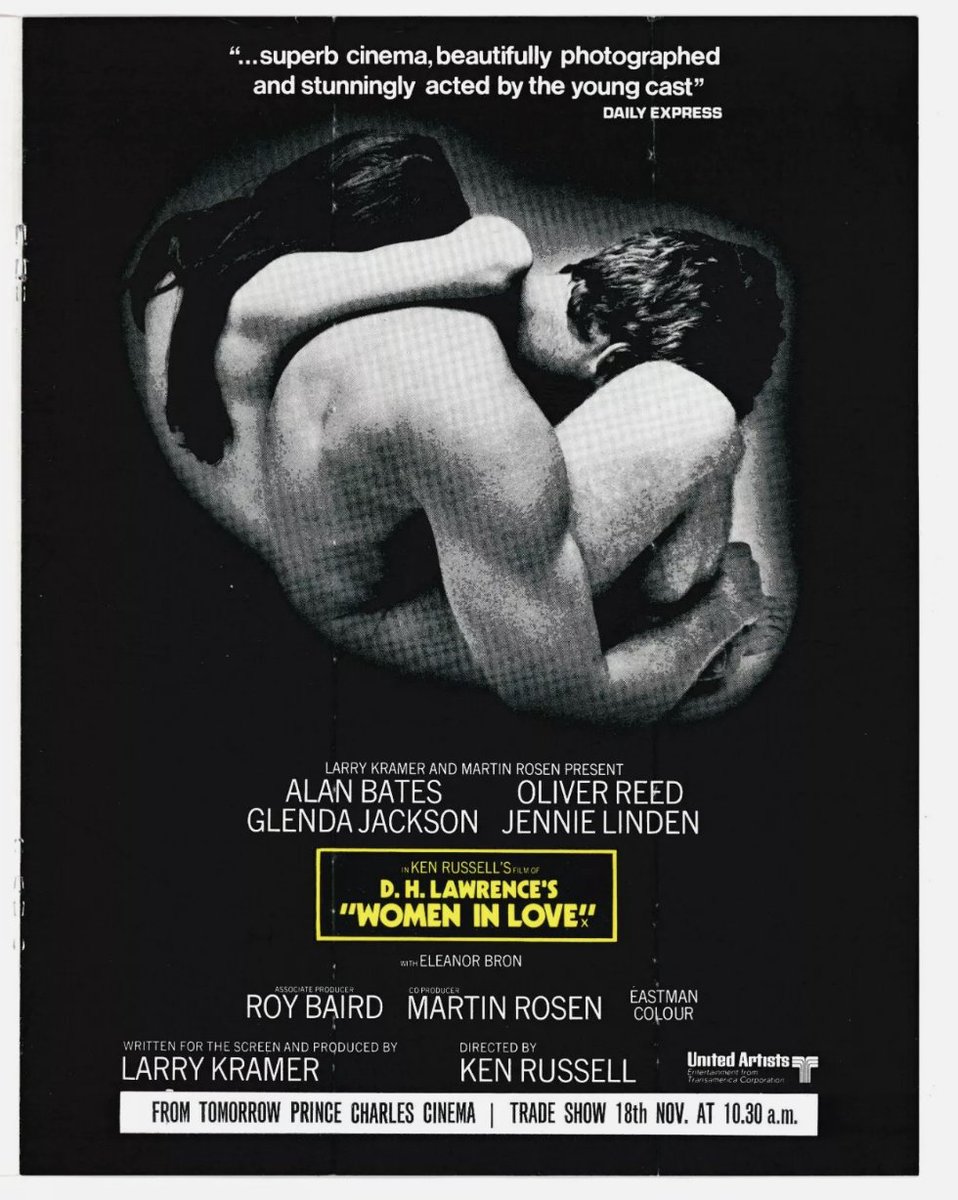 Mag1cH0ur's tweet image. On this day November 13th, 1969, Ken Russell&apos;s WOMEN IN LOVE, starring Alan Bates, Oliver Reed, Glenda Jackson and Jennie Linden, opened in London @ThePCCLondon ..