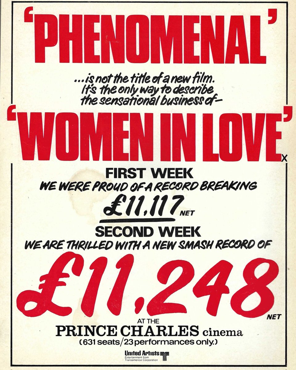 Mag1cH0ur's tweet image. On this day November 13th, 1969, Ken Russell&apos;s WOMEN IN LOVE, starring Alan Bates, Oliver Reed, Glenda Jackson and Jennie Linden, opened in London @ThePCCLondon ..
