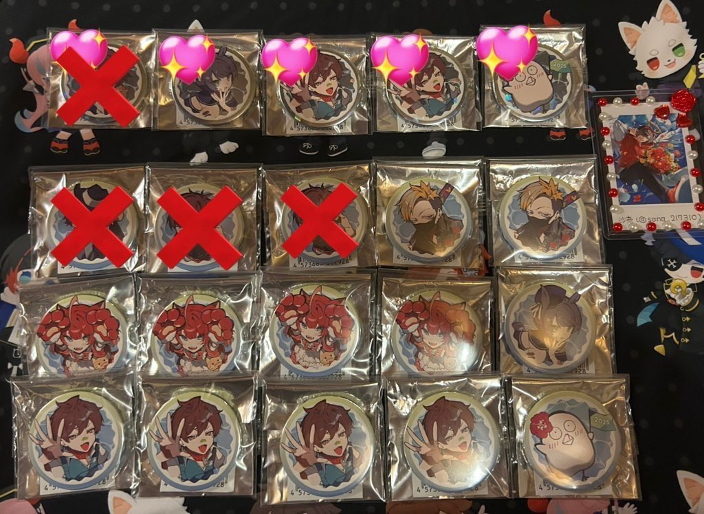 譲渡・交換 】Crazy Raccoon CRフェス 2025 缶バッジ チェキ風カード