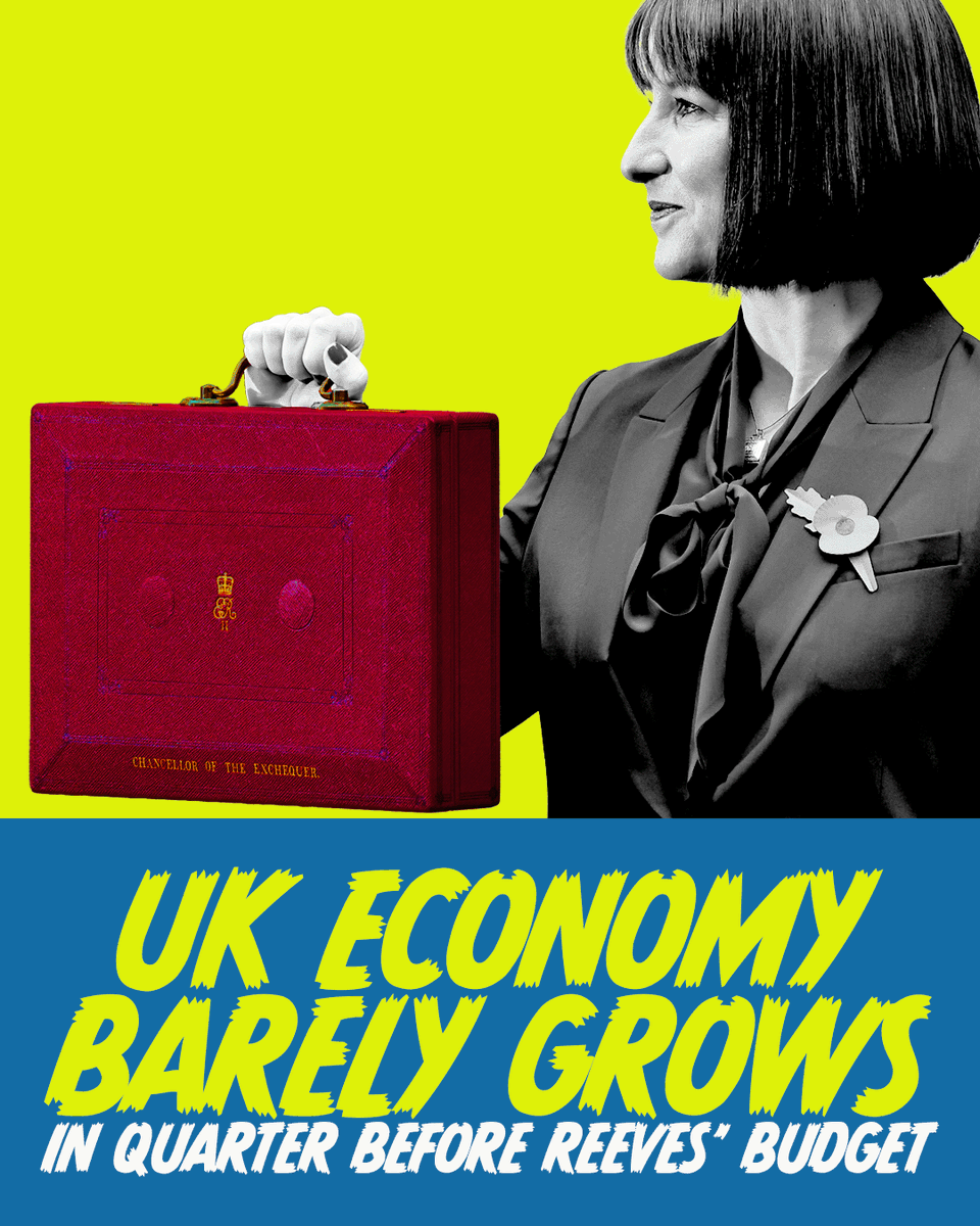 FMConservatives's tweet photo. 🚨The economy has stalled ahead of the November Budget.

The Chancellor must stop the tax burden rising and instead back job creation and private investment.

Voters deserve a plan for growth, not more spending. https://t.co/eiwkHZtmsb