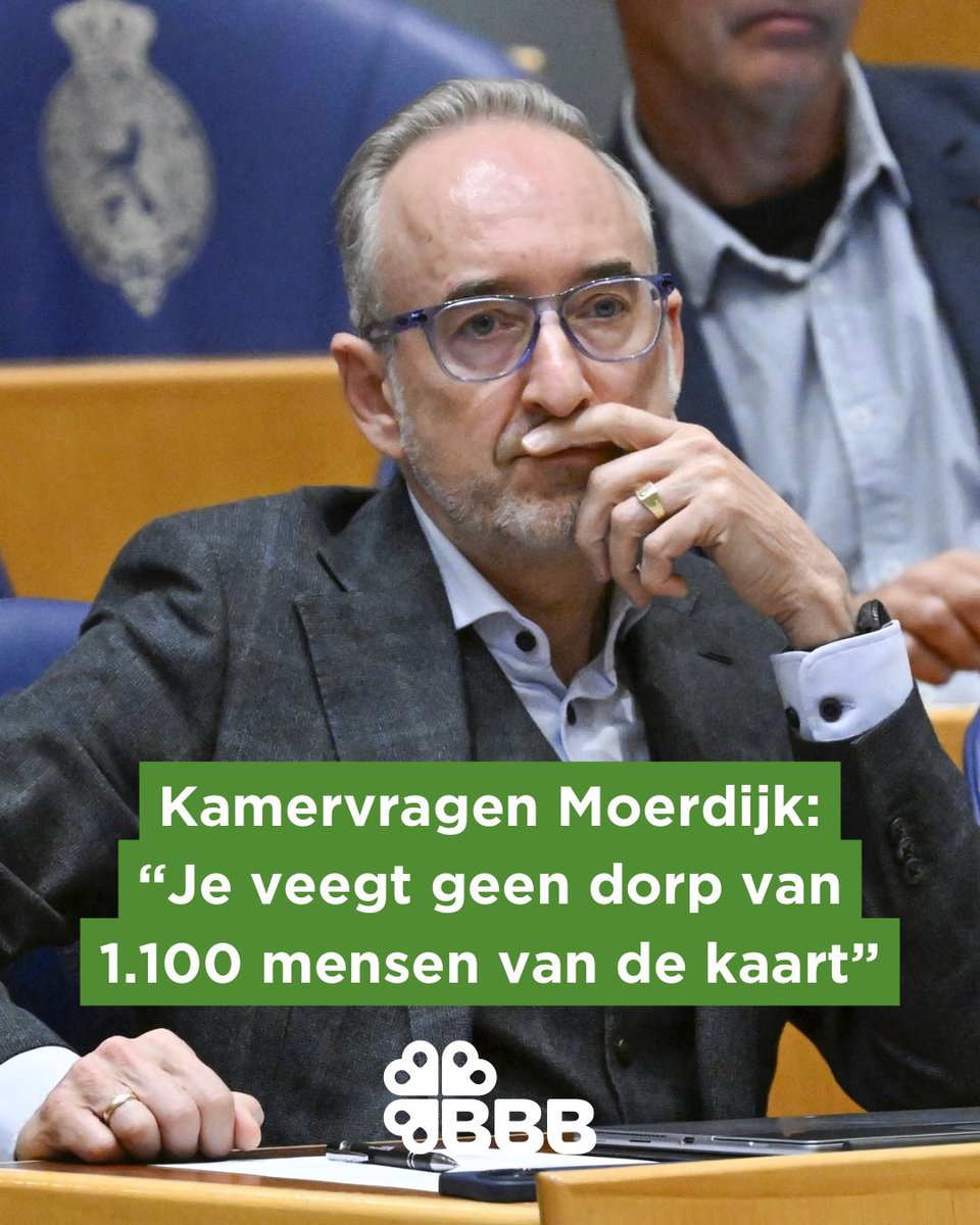 “Een dorp van 1.100 mensen veeg je niet van de kaart,” zegt <a href="/henkvermeer/">Henk Vermeer</a>.

“Wij blijven knokken voor Moerdijk. Industriële belangen mogen nooit boven mensen, hun thuis en hun tradities staan.”

BBB stelt Kamervragen. #Moerdijk

boerburgerbeweging.nl/fractienieuws/…