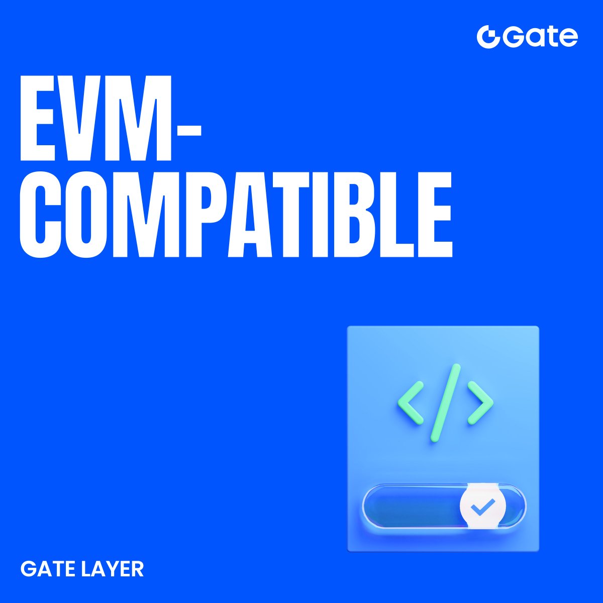 GateLayer's tweet image. Full EVM compatibility, zero friction.

With Gate Layer, developers can migrate Ethereum DApps instantly — same code, same tools, better performance.

1s block time · 5700+ TPS · ultra-low Gas fees

#GateLayer #Layer2 #EVMCompatible