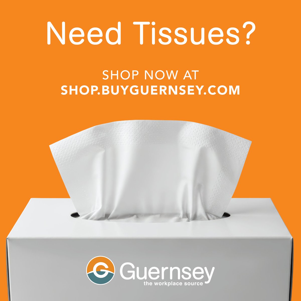 buyguernsey's tweet image. It's cold and flu season! 🤧 Get facial tissues for your workplace today with Guernsey. Shop now at Shop.BuyGuernsey.com

#BuyGuernsey #Tissues #WorkplaceSupplies #ColdandFluSeason