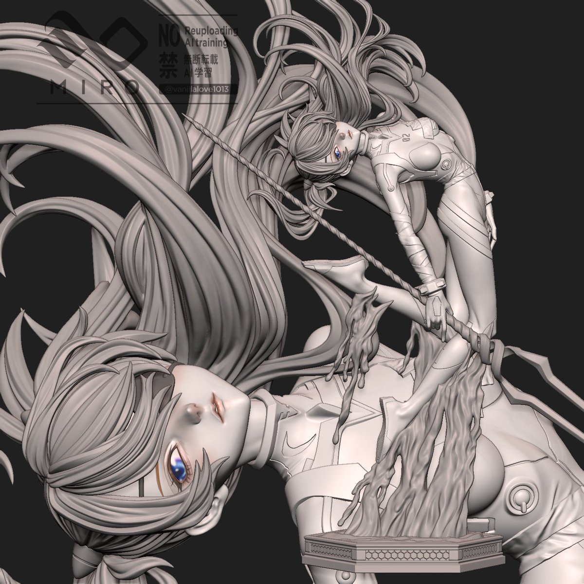 式波・アスカ・ラングレー
となモ8にて原型展示いたします🌻