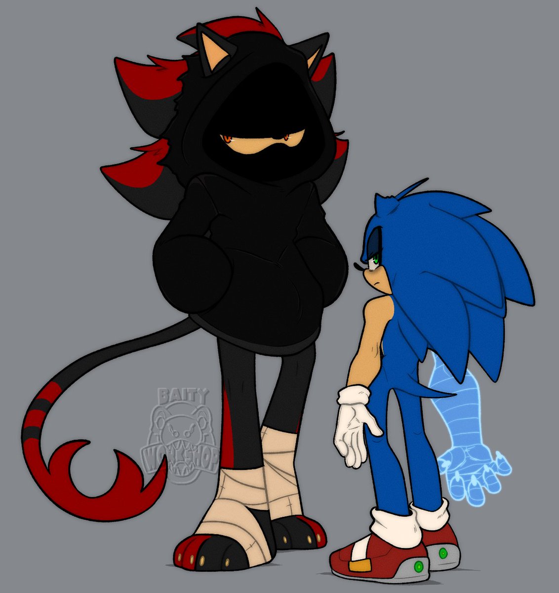 Shadow from my AU I'm working on;

#ShadowTheHedgehog #SonicTheHedgehog