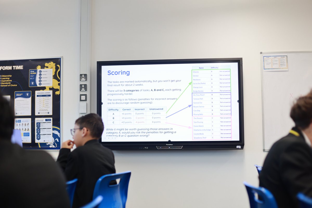 PutteridgeHSch's tweet image. Today, our Y10 &amp;amp; Y11 Computer Scientists are diving into the Bebras Challenge @bebrasuk by @RaspberryPi_org! They&apos;ve got 45 minutes to solve as many computational thinking puzzles as possible.

Take a look at this sample puzzle and let us know your answer in the comments!