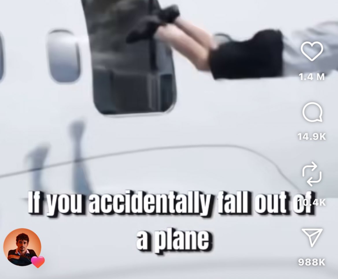 watching reels bc I deleted tiktok and every three videos there’s one that leclerc liked and it gets more random every time