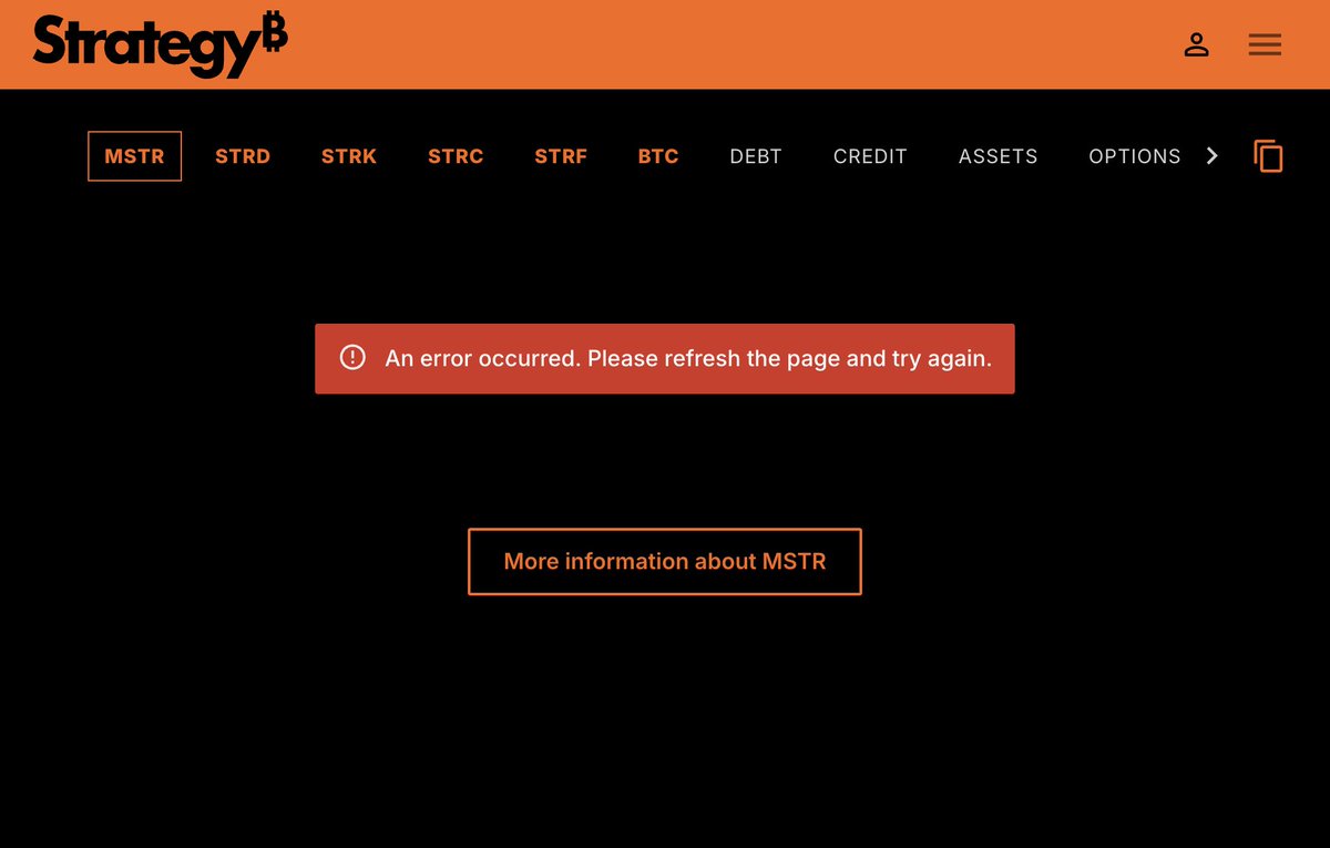 lunaticoin's tweet image. An error ocurred, mNAV por debajo de 1 ⚠️