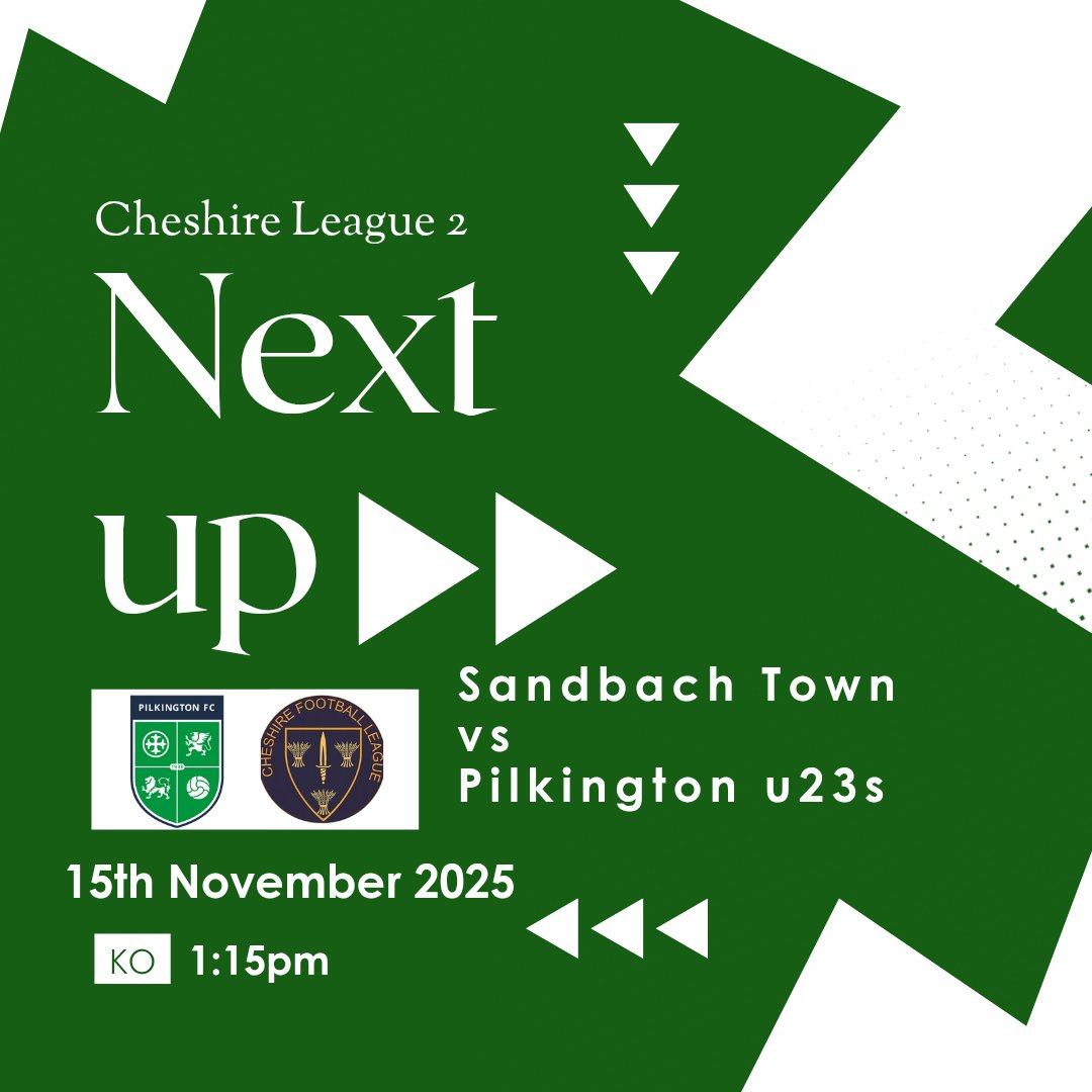 U23PilkingtonFC's tweet image. Next up on Saturday is a trip to @Sandbachtownfc