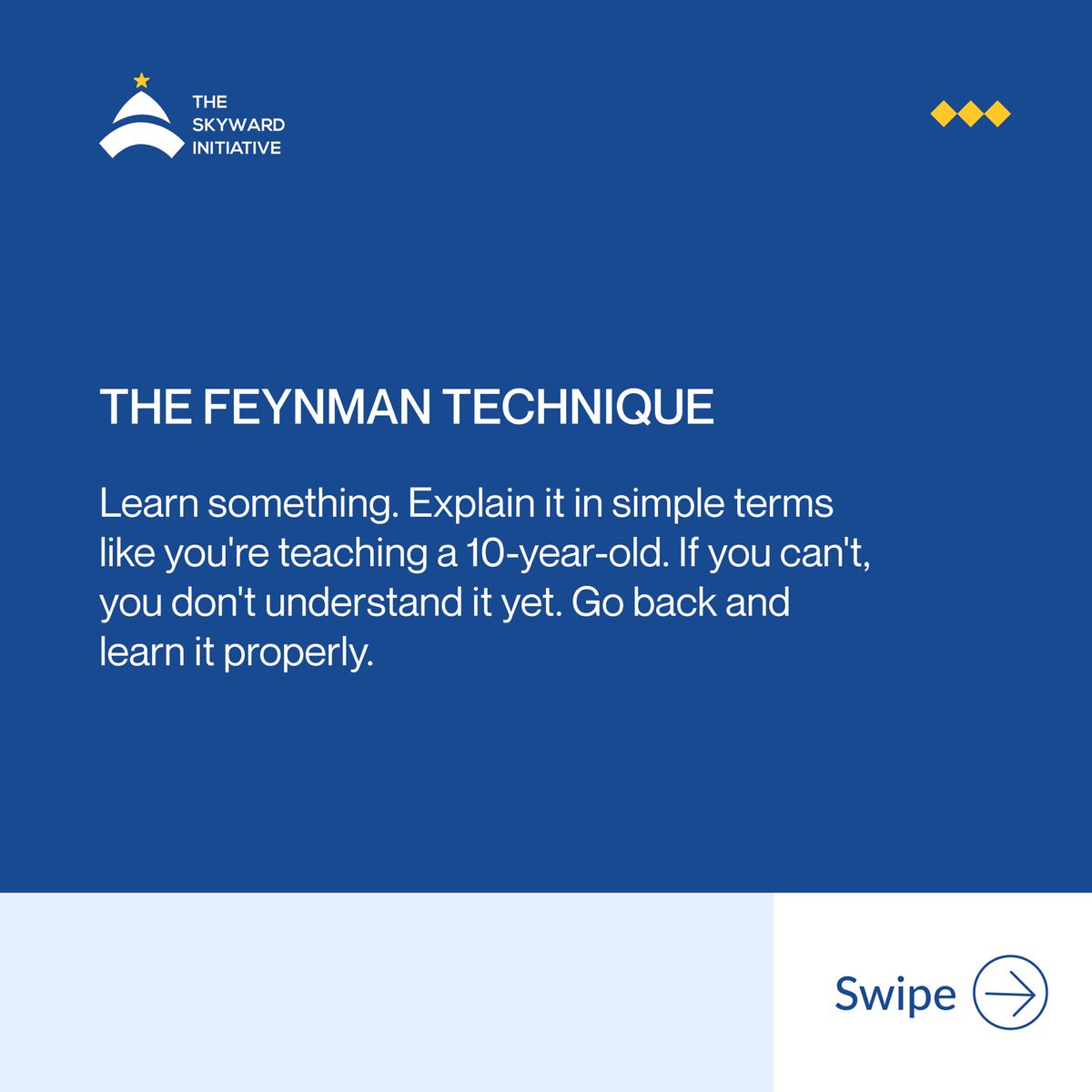 TheSkywardinit's tweet image. Learn faster, remember more. Here&apos;s how.
#LearningStrategies #SkillDevelopment #StudyTips #TSI #PersonalGrowth