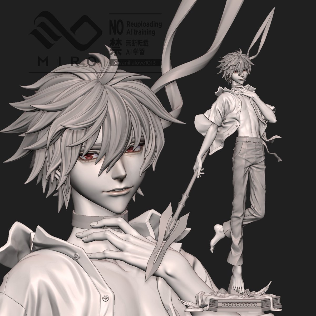 渚カヲル
となモ8にて原型展示いたします❣️