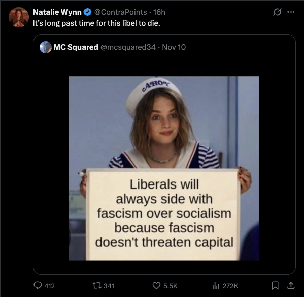 Classical liberal take, as though political realities are dependent entirely on ideas and how we interpret them, and not the material reality they manifest under. Also, we don't need a woman who had to write a whole op-ed to describe why she couldn't speak up about genocide tell