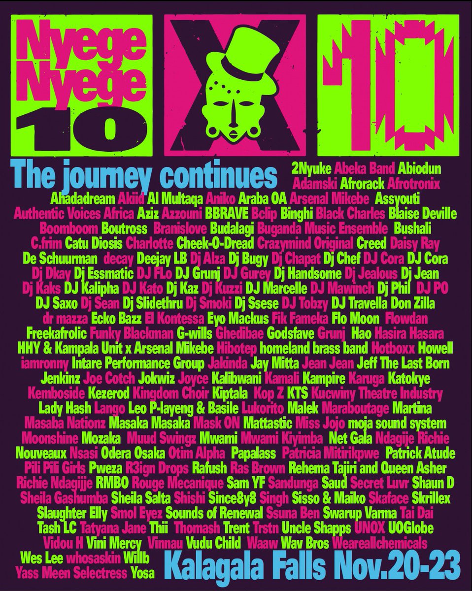 Nyege Nyege 2025! 

2,037 acts bringing the heat, and yes, your very own House Heads, Zonke Africa, are in the mix of this year's festival.

#ZonkeAfrica #NyegeNyege2025 #NyegeNyegeFestival #10yearsofNyege #NyegeNyege