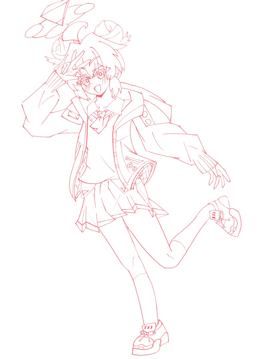 初めて全身マキちゃんを描いた…むずう
#ブルアカ