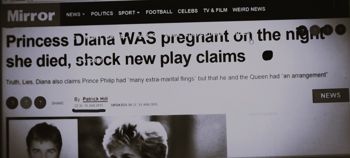 If this old 2015 article written about a play on Diana's untimely death by The Mirror paper is true, One has to question,  Was the Palace informed about Andy's alleged behaviour in 2015!