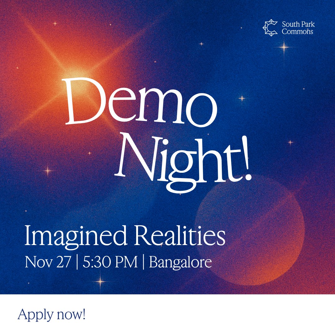 prateekmehta42's tweet image. We&apos;re hosting a demo night — ‘imagined realities’, at @spc_india. No decks. No mockups. Real, working demos. We want to see the imaginative side of software! Gaming, entertainment, creative tools -&amp;gt; products that push limits. 

Apply to demo. We have 8-10 slots.