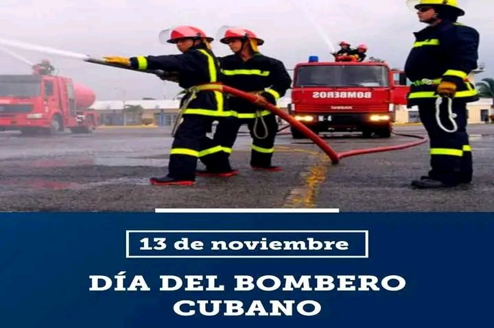 HolguinSi's tweet photo. Hoy en Cuba celebramos el Día del Bombero Cubano, justo  reconocimiento a esos hombres de extraordinario valor y entrega.  #HolguínSí envía las más sinceras felicitaciones a todos los profesionales del sector en la Isla, en especial a los de nuestra provincia. #IzquierdaLatina. https://t.co/hofXWlC0oD