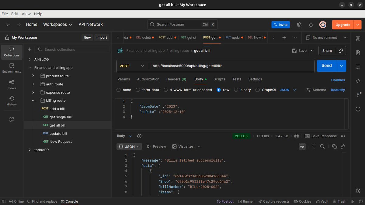 sanjayKumar_31's tweet image. day 3 #365dayscoding 
today i have build bill update and delete route and function for my restaurant POS system. 
i am thinking to add redis in my project for fast response .
