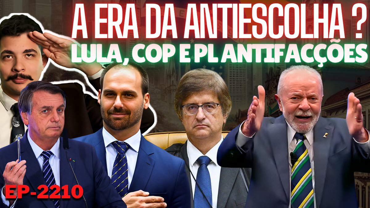 Lula, COP e PL AntiFacções + A ANTIESCOLHA é Um PROBLEMA de Nossa ERA + O Ponto CENTRAL da SABATINA
youtu.be/Bdlm4omMycw
