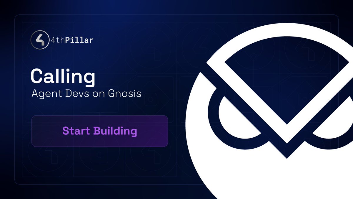 4pfour's tweet image. Calling AI Agent Developers on @gnosischain 
🤖 Build smarter agents with on-chain communication.

4P adds:
🔥Wallet-to-wallet chat/email
🔥Immutable delivery
🔥Permissionless agent-to-agent messaging

Bridge the gap between AI &amp;amp; Web3.
#TrustedAI #4P #Web3AI
