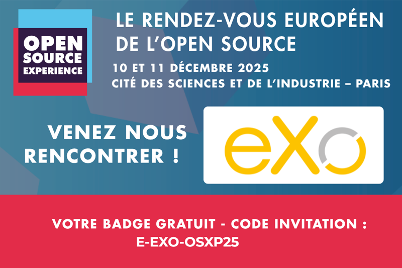 eXoPlatformFR's tweet photo. L’#OpenSource, clé de l’autonomie stratégique de l’🇪🇺
📅 RDV à #OSXP2025 les 10 &amp; 11 déc. à Paris, stand 1D01 &amp; participez à la conférence de @VeronikaMazour d’eXo sur :
Remplacer #Microsoft365 par une #digitalworkplace open source &amp; souveraine
👉https://t.co/fpQUK52srs https://t.co/o44hMgedhG