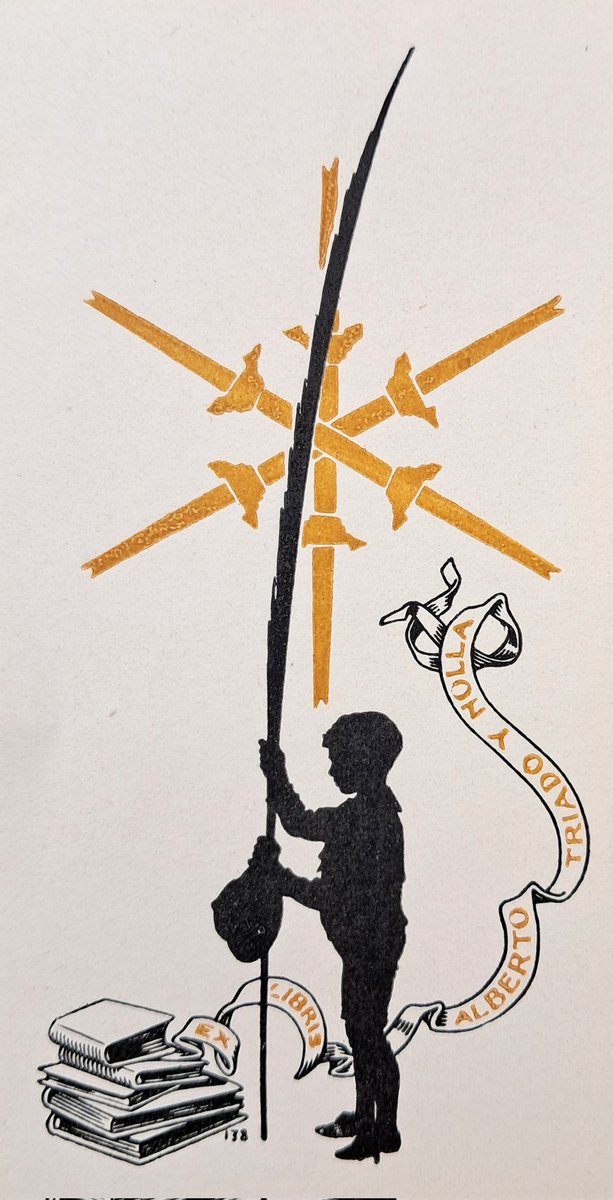 Disfrutando con los preciosos ex libros modernistas de Josep Triadó...