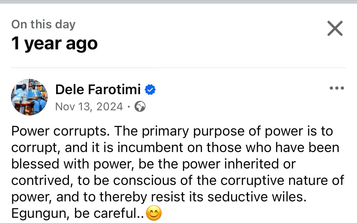 The son of the man who was General-Manager of many companies, is a victim of the corruptive nature of unbridled power, a man of limited imagination, promoted beyond his competence by a society devoid of lofty standards..🇳🇬😓