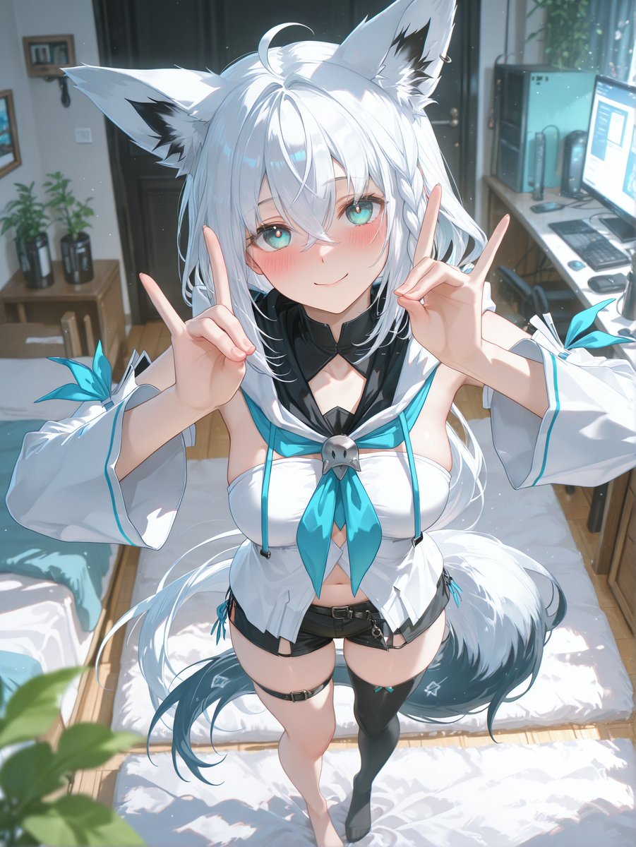 BakOneAI's tweet photo. #ホロライブ #Hololive #白上フブキ #ShirakamiFubuki https://t.co/z9HYsCmqX3