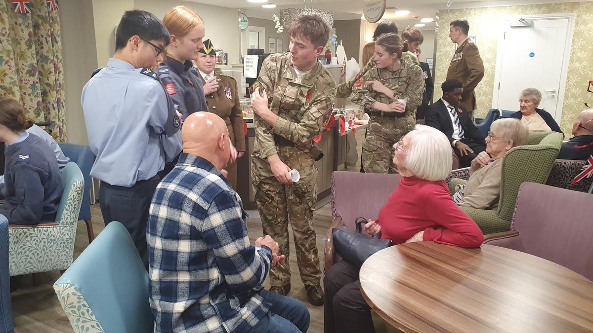 BromsSchool's tweet image. As part of the CCF&apos;s Remembrance activities, Lower Sixth NCOs and Cadet RSM Isabel M visited Chandler Court Care Home. They entertained the residents with poetry and music, and shared stories with the veterans.

#BromsCCF #RemembranceDay #LocalCommunity